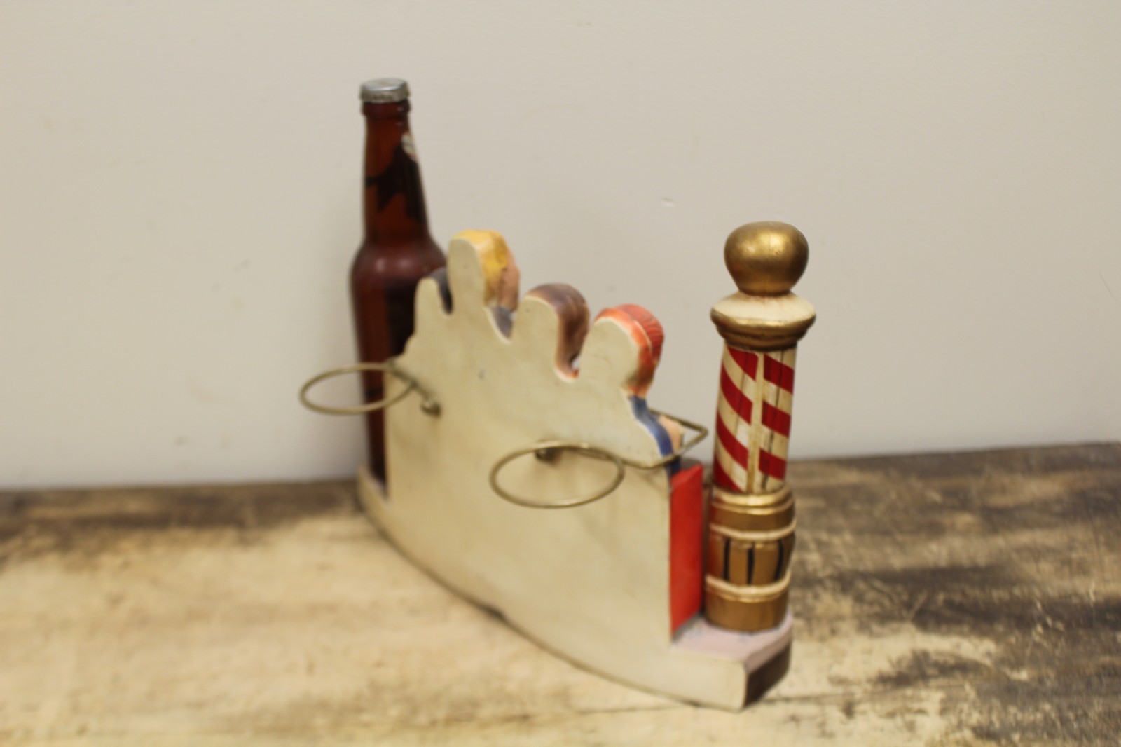 Vintage Pabst Blue Ribbon Beer Metal Barber Shop Quartet Display