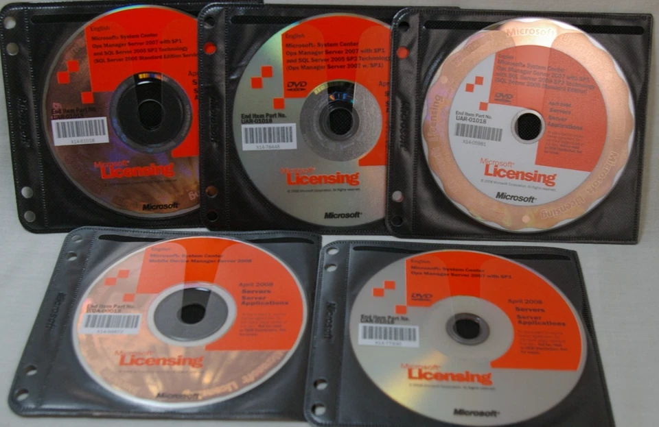 Microsoft Volume Licensing Ops System Manager 2007 SQL Server 2007 MDM 2008 DVDs - Image 3 of 4