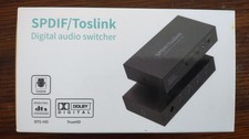 Digital Audio Switcher Splitter remote 3 in 1 Out 3 Port Spdif Toslink Optical