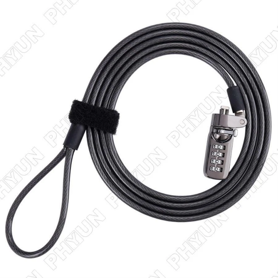 Zinc Alloy Anti-Theft Password Cable Lock For Laptops PC Monitors & Other Device - Image 2 of 4