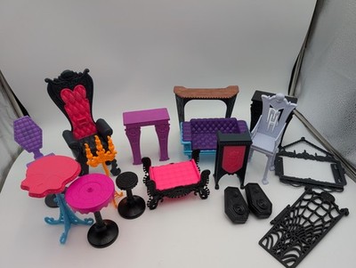 Monster High Doll Furniture Lot Freaky Fusion Catacombs Castle