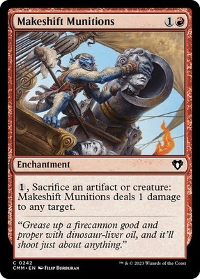 MTG Magic the Gathering Makeshift Munitions (242/1455) Commander Masters LP