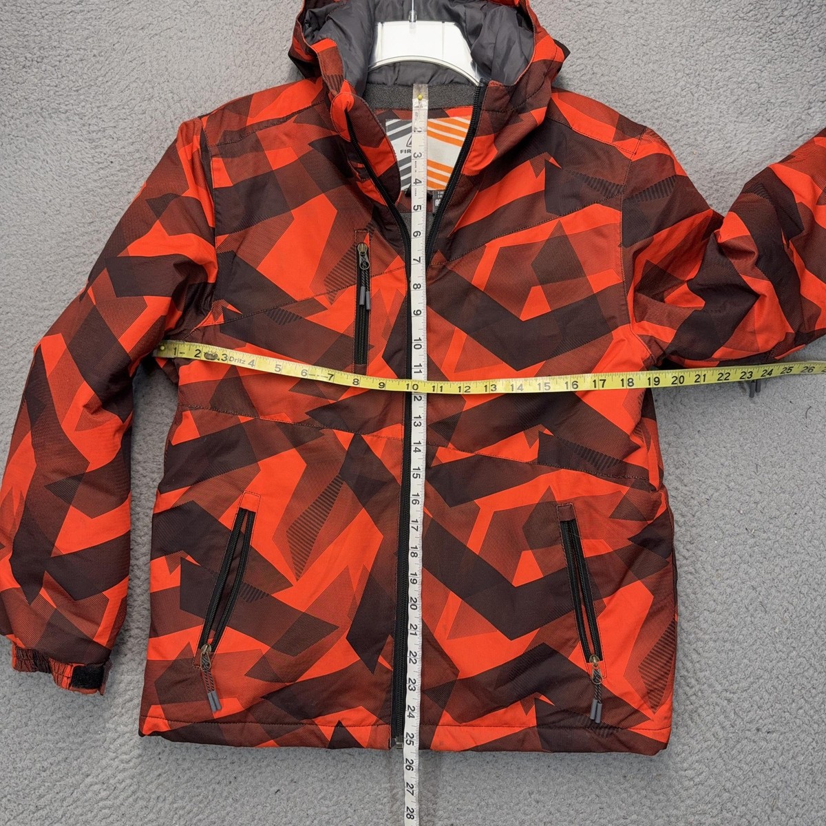 BURNING SHO jacket 赤豹柄 y2k トルネードマートお兄系 Firefly Jacket Boys Large Red Black Geometric Aquabase 3000 Ski