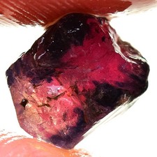 RARE BI-COLOR SAPPHIRE 5.65 ct UNHEATED RED PINK SAPPHIRE ROUGH NATURAL100% NR!