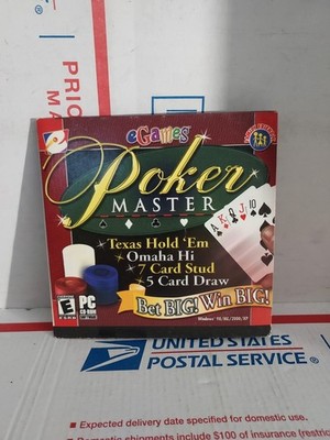 Egames Poker Master Texas Hold 'em Omaha Hi 7 Card Stud PC MAC CD-ROM - #159