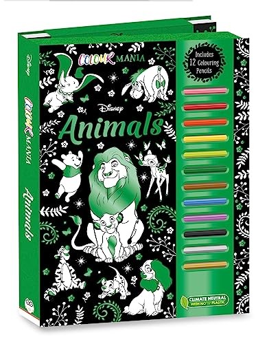 Igloo Books Disney: Animals Colouring Book With 12 Colouring Pencils! By Walt Disney - Ages 10-18 - Paperback - Image 3