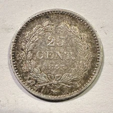 1845-B France 25 Centimes Silver Louis Philippe I Type Coin