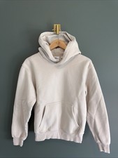Aritzia TNA Sweatfleece Pullover Hoodie Perfect Fit Women  s Size Small Beige Tan