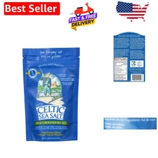 Unrefined Celtic Sea Salt in Resealable 8 oz Bag - Perfect for Culinary Delights