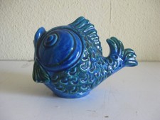 Salvadanaio Pesce Bitossi Aldo Londi Rimini blue