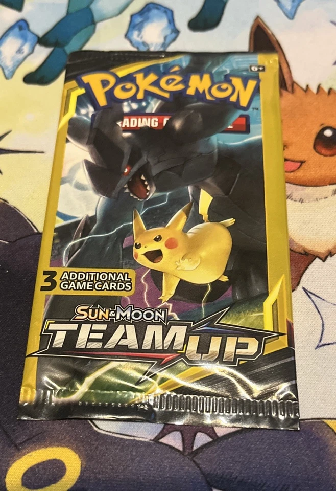 Sun Moon Team Up 3-card Booster Packs Nuevo FullArt Set (4) Tag Team Mini Foto 4 de 4