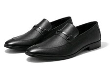 Calvin Klein Jovany-R Loafers Black Slip-On Casual Dress Shoes Mens Size 9.5