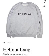 Helmut Lang Core Logo Grey Sweater discontinued  Size Medium Never Worn  