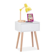 Night stand Bedside Table Elegant Easy Assembly Storage Table Slim Storage Table