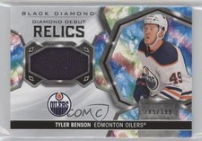 2020-21 Upper Deck Black Diamond Debut Relics 285/399 Tyler Benson #DD-TB 0b5