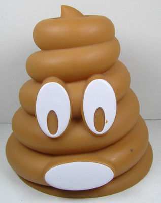 Light Up Poop Emoji Rubber Collectible 5'' Tall Figure Spearmark International