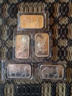 (5) 1 Troy oz .999 Fine Silver Bars
