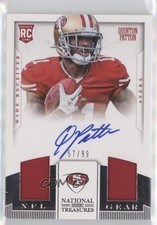 2013 Panini National Treasures Dual Signatures 57/99 Quinton Patton #30 Auto 1b7