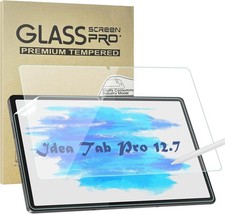 2 Pack Tempered Glass  Paper-Feel Screen Protectors for Lenovo Idea Tab 12.7