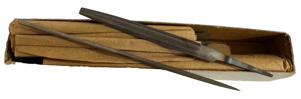 Archivos de mano Nicholson vintage - Lote mixto de 15; bastardo plano y medio redondo NOS Foto 2 de 4