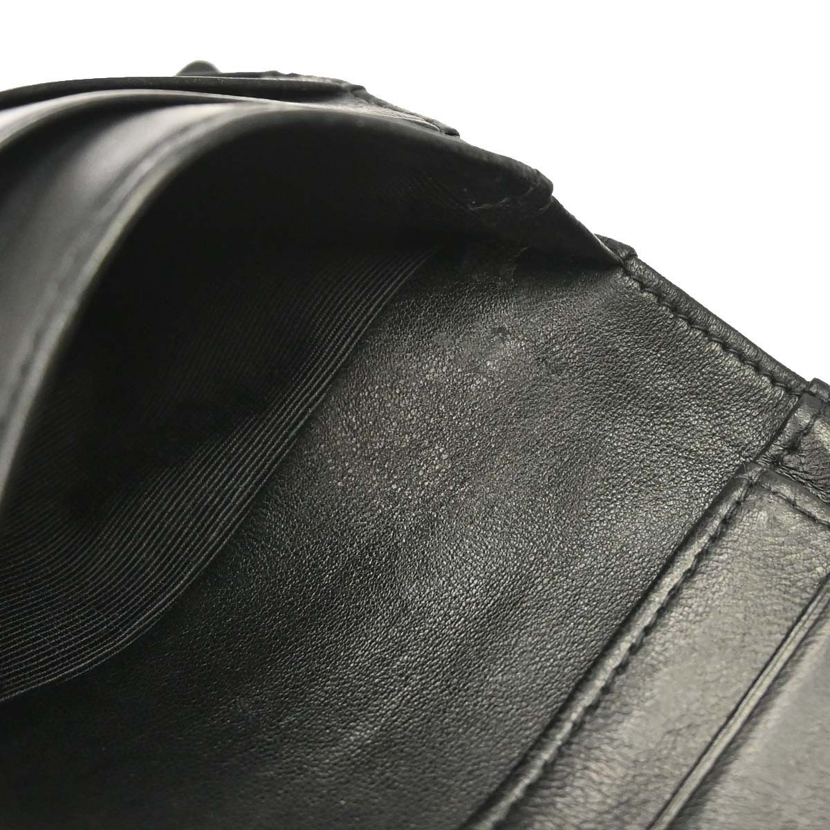 Chanel Envelope Gusset Chevron Lambskin Black Leather Wallets Accessory — image 12