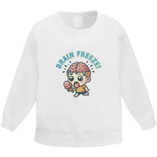 'Ice Cream Brain Freeze' Kid's Sweatshirt / Sweater / Jumper (KW057061)