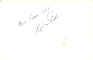 1990's -Kim Saiki- Signed/Autograph/Auto Postcard Golf LPGA Tour