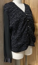 Formal Jeffrey  Dara Evenings By Tom Barra Jacket Crinkly Tux Victorian - AS IS
