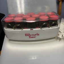 Conair More Big Curls Pink 1.5 Diameter 12 Rollers/Waves 11 CLIPS Model CHV12NR