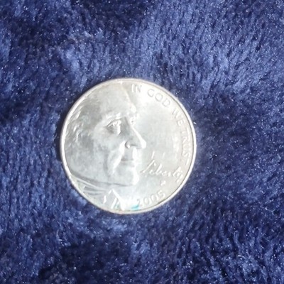 2005 Jefferson Nickel Bison Reverse Uncirculated 5C Variety