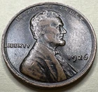 1926 1C BN Lincoln Cent WHEAT PENNY 2713X