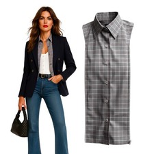 NWT Brunne DICKEY Compatible with Veronica Beard Blazer Button Down Shirt 00-14
