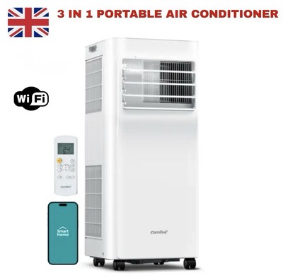 3-in-1 9000 BTU Klimaanlage Ventilator Luftentfeuchter + Smart Home App & Extra Kanäle