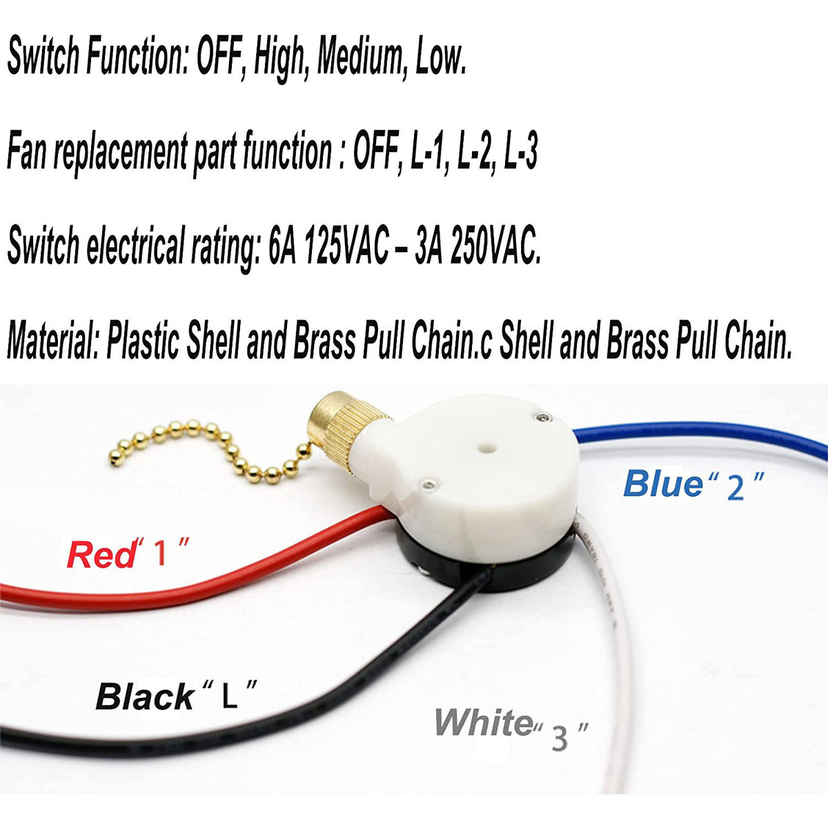 1PCS Ceiling Fan Lights Switch ZingEar ZE-208S E89885 3 1PCS Ceiling Fan Lights Switch ZingEar ZE-208S E89885 3