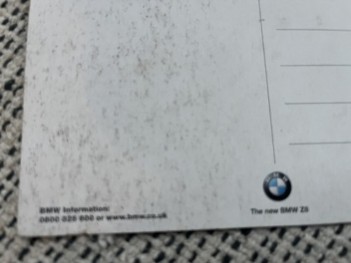 BMW Z8 James Bond Film The World Is Not Enough Postcard Rare - Picture 4 of 5