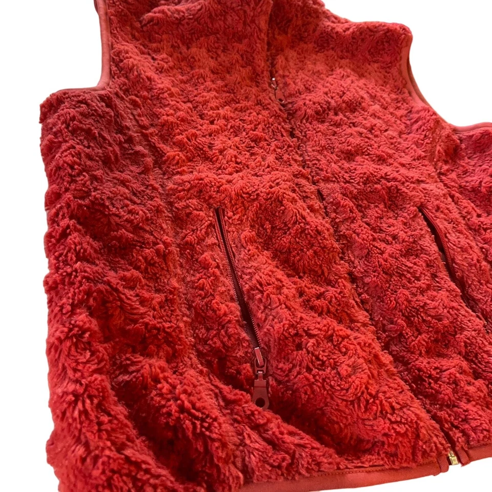 Chaleco difuso M ALPS NARANJA cremallera polar bolsillos con cremallera cálido acogedor poliéster para mujer M Foto 2 de 4