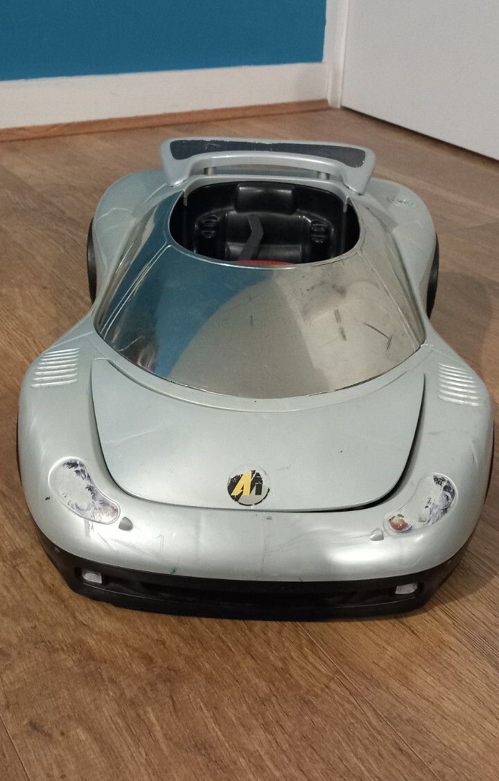 RARE VINTAGE 1998 ACTION MAN SILVER SPEEDER CAR VEHICLE HASBRO CAR