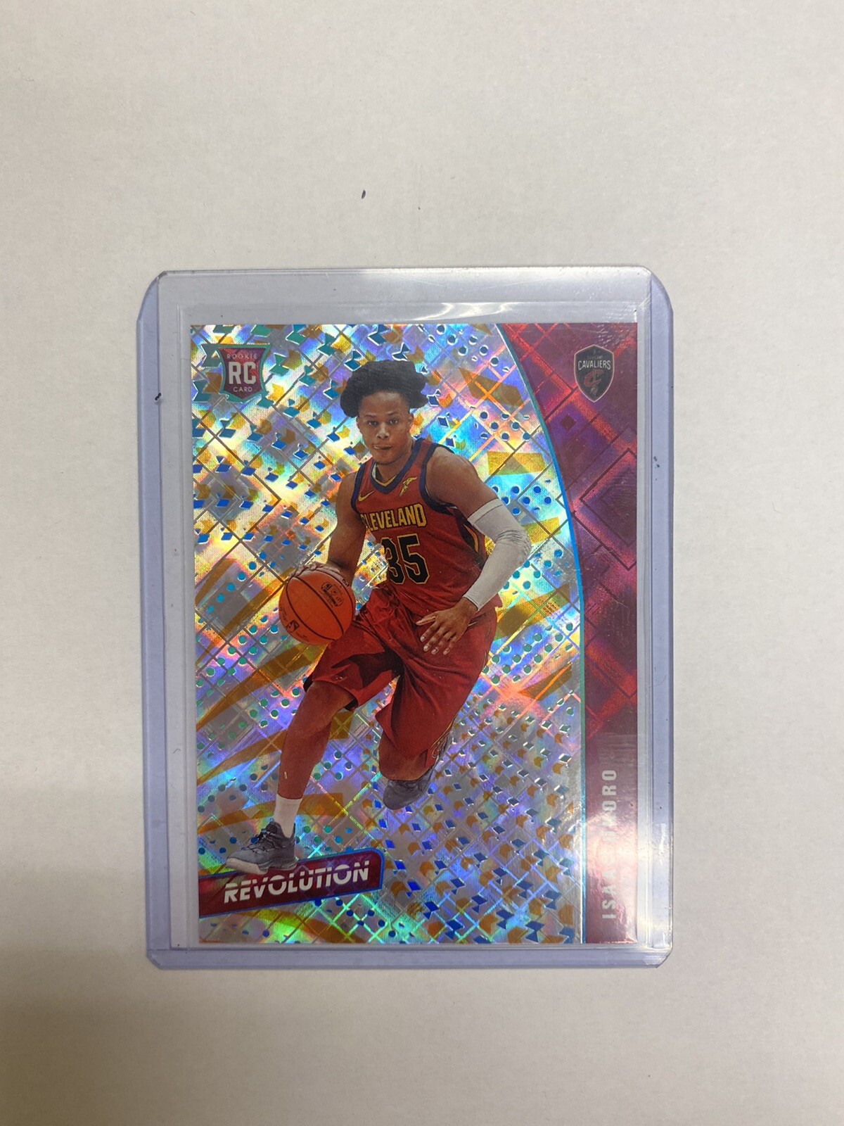 2020/21 Panini Revolution Isaac Okoro Rookie Cosmic Refractor #142 #d/100