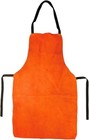 Welding Apron, Leather, 43" L Brown Adjustable Buckle