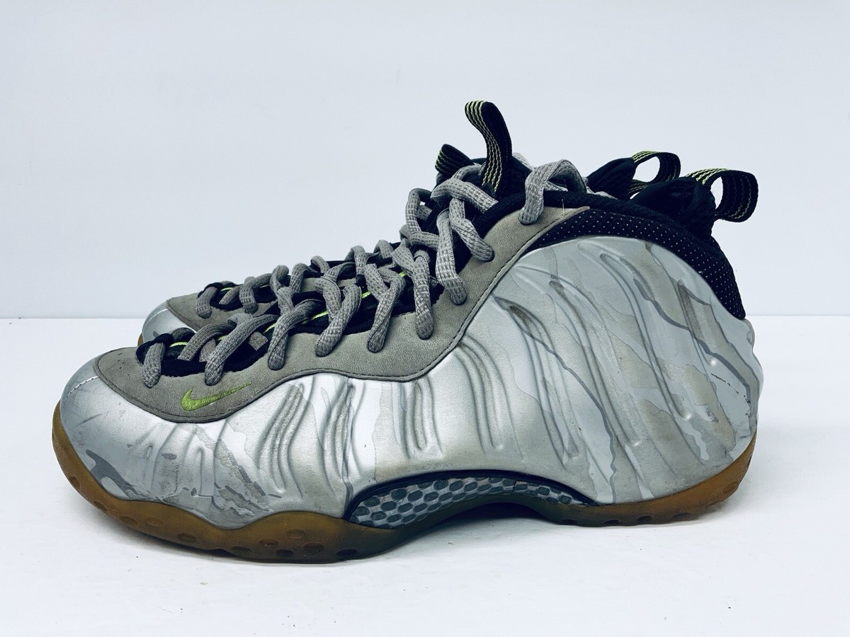Nike Air Used Foamposite Premium Silver Camo Green Men Shoes