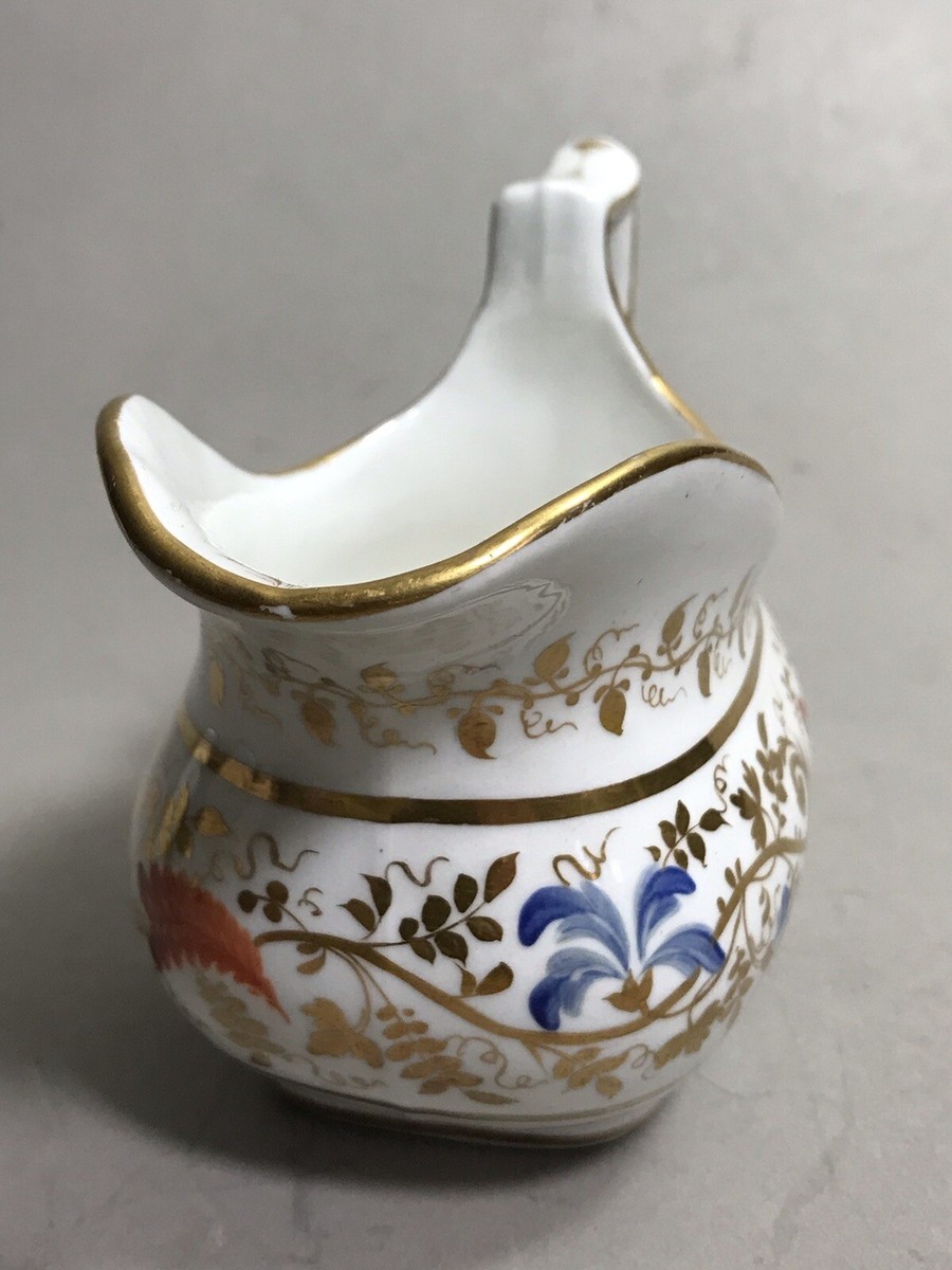 c1830 11pc ENGLISH COALPORT PORCELAIN plates creamer cups
