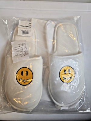 NWT Drew House - Mascot House Slippers Large White - Justin Bieber Drew House Adult Size S/M White Slip On Justin Bieber Mascot  main image 4
