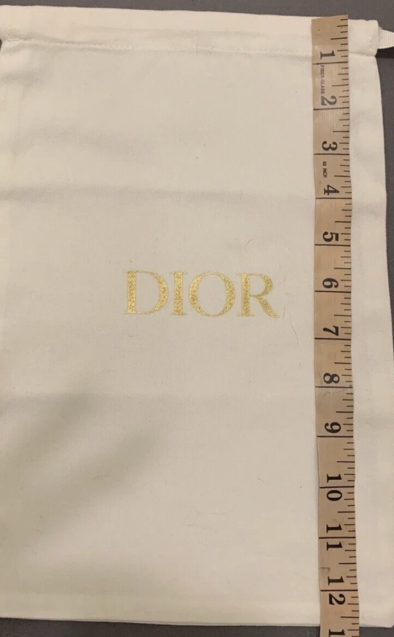 Sacs à poussière chaussures logo or Dior flambant neufs, rangement. 13 pouces x 8,5 pouces