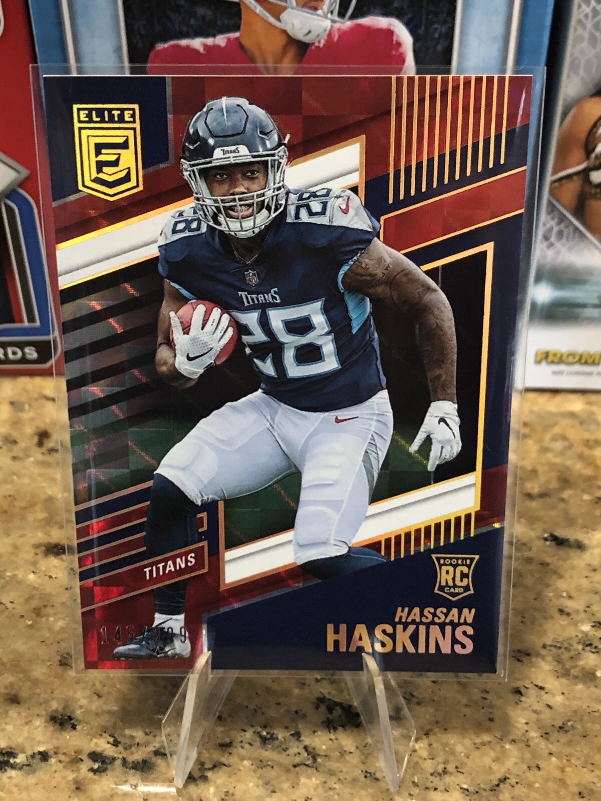 2022 Panini Donruss Elite Rookies Red #117 Hassan Haskins /399 RC Titans