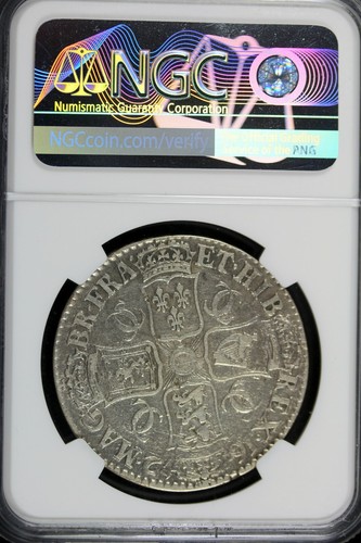 1672 - NGC VF DETAILS Charles II Crown England Great Britain!! #B17725 - Picture 2 of 2