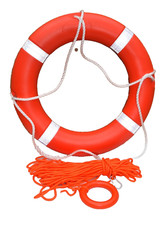 NEW LIFE BUOYS 5556 2.5kg 28" Boat Safety Throw Ring, With Rope