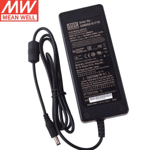 Mean Well GSM90A19-P1M Netzteil 19V 4.74A - Robustes Tischnetzteil Für Industrie Und Labor