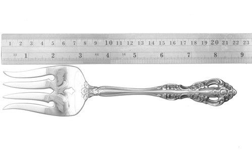 Oneida Heirloom Michelangelo Cold Meat Fork Classic Flatware 1970 - Bild 2 von 3