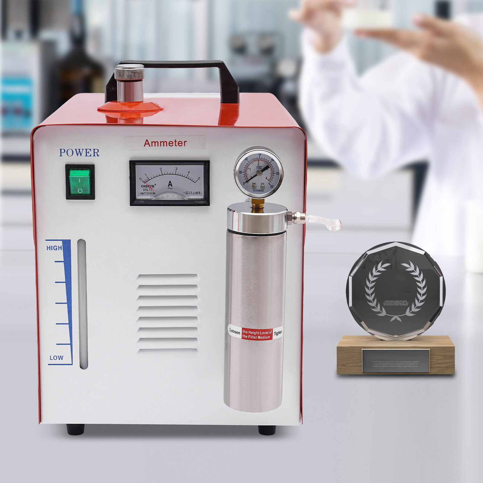 65L Oxygen Hydrogen Water Flame Acrylic Welder Machine Welder&Torch Polisher NEW