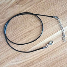 10 Pcs Cord for Jewelry Making Waxed Necklace Rope Cords Pendants Black